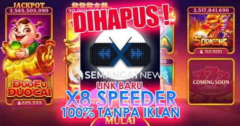 Sertifikat, penghargaan, tanda, atau dokumen yang dipajang di x8 speeder domino island apk berikan 45 hadiah dapatkan gems bonus